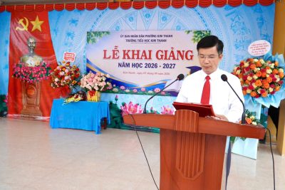 TRƯỜNG TIỂU HỌC KIM THANH TƯNG BỪNG NGÀY HỘI KHAI GIẢNG NĂM HỌC 2026–2027