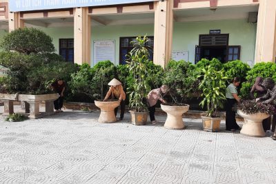 TRƯỜNG TIỂU HỌC NHẬT TÂN TÍCH CỰC THAM GIA VỆ SINH TRƯỜNG LỚP, XÂY DỰNG MÔI TRƯỜNG GIÁO DỤC XANH – SẠCH – ĐẸP