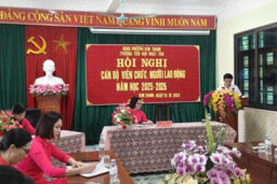 HỘI NGHỊ CÔNG CHỨC, VIÊN CHỨC, NGƯỜI LAO ĐỘNG TRƯỜNG TIỂU HỌC NHẬT TÂN – NĂM HỌC 2025 – 2026