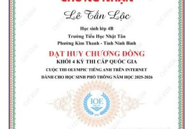 TỎA SÁNG TẠI ĐẤU TRƯỜNG IOE CẤP QUỐC GIA: Học sinh Trường Tiểu học Nhật Tân đạt thành tích ấn tượng