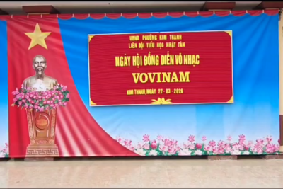 Hào khí Việt Nam: Bùng nổ Chương trình đồng diễn Võ nhạc Vovinam tại Trường Tiểu học Nhật Tân