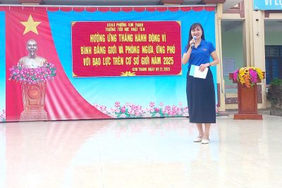 Hình ảnh hưởng ứng tháng hành động vì bình đẳng giới