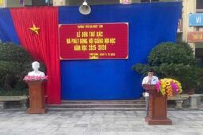 TRƯỜNG TIỂU HỌC NHẬT TÂN TỔ CHỨC LỄ ĐÓN THƯ BÁC VÀ PHÁT ĐỘNG HỘI GIẢNG HỘI HỌC NĂM HỌC 2025-2026