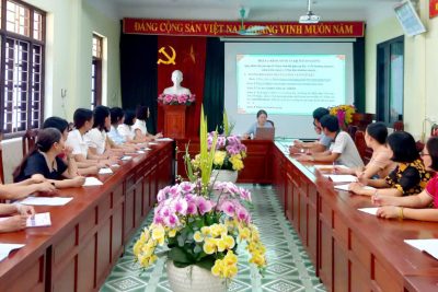 ĐẨY MẠNH CHUYỂN ĐỔI SỐ TRONG GIÁO DỤC – TRƯỜNG TIỂU HỌC NHẬT TÂN TỔ CHỨC TẬP HUẤN PHẦN MỀM HỌC LIỆU SỐ